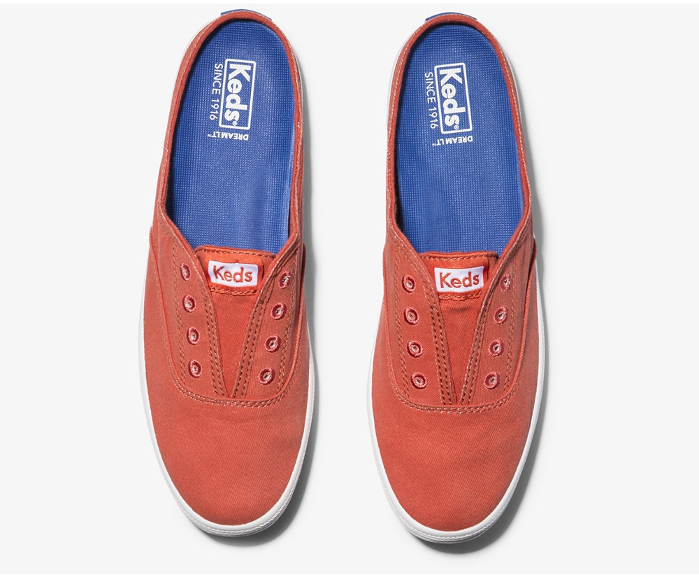 Keds Womens Mules Red - Moxie Washable - 497AWFSPR